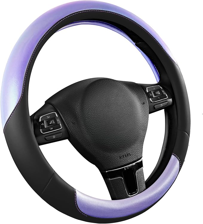 Road Comforts Steering Wheel Cover – Breathable Leather Steering Wheel Cover - Image 2