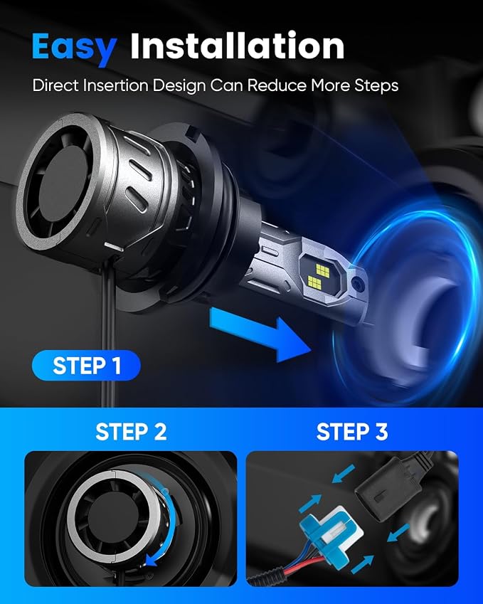 NOVSIGHT 9007 Fog Bulbs Quick Installation - Image 6