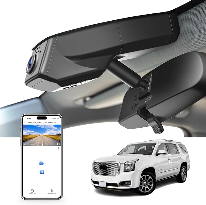 4K Dash Cam Custom fit for GMC Yukon, Yukon XL 2015 2016 2017 2018 2019 2020 by MANGOAL-OEMStyleAutomotiveElectronics