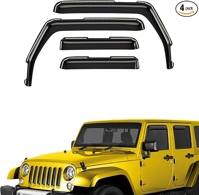 Extra Durable Window Deflectors in-Channel Window Visors Rain Guards Fit by AEROGUYSCustomfitrainguard