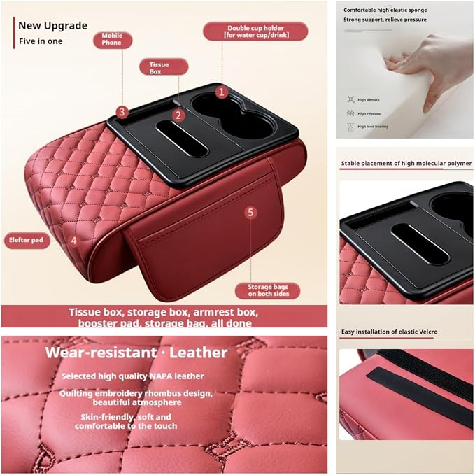 5-In-1 Center Console Cover Organizer - Image 4