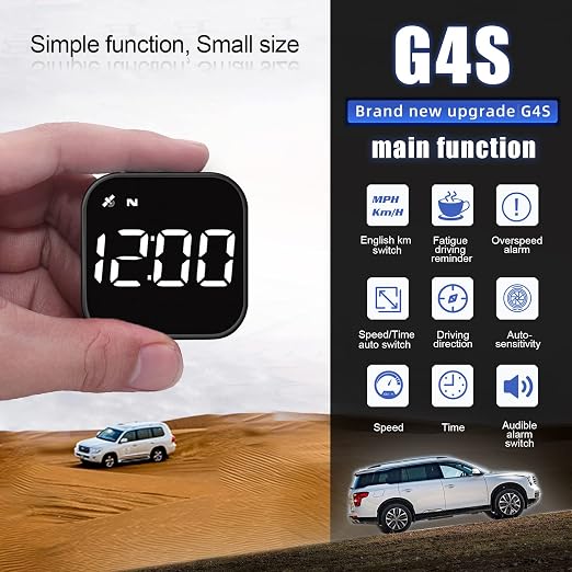 G4S Digital GPS Speedometer, Car HUD Heads Up Display - Image 3