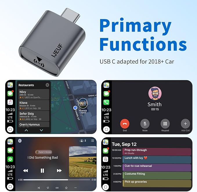 Wireless CarPlay Adapter for Apple iPhone 2025 Upgrade, Converts Factory Wired - Image 6