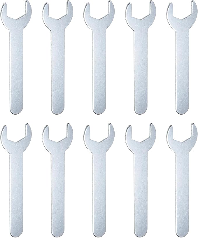 HARFINGTON 10pcs Small Wrench Open End Wrench 19x108x2mm Metric U-Shaped Single by HARFINGTON