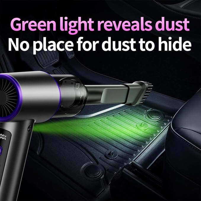Aihoye Car Vacuum Portable Cordless, 17000PA Mini Vacuum Cleaner - Image 4