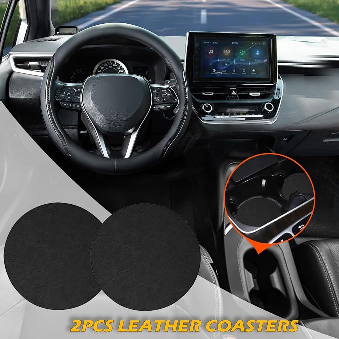 Car Steering Wheel Cover Black, 14-14.5 inch Steering Wheel Covers - Image 6