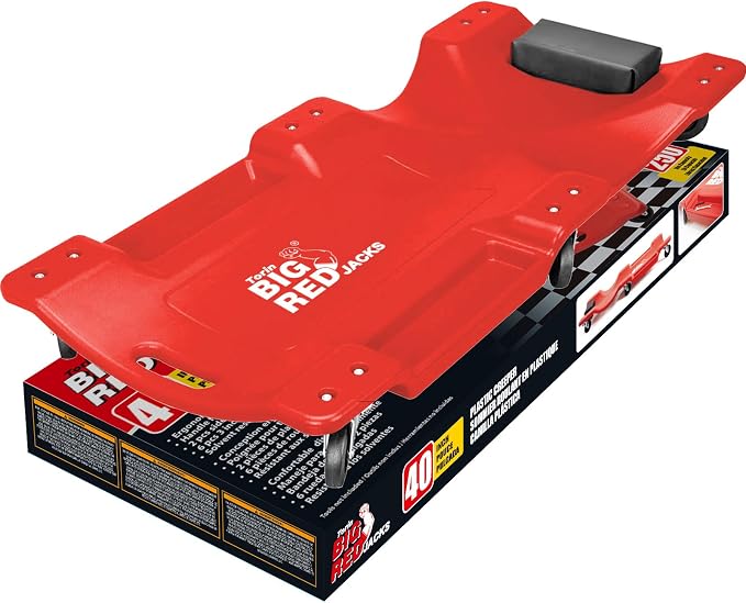 BIG RED TRP6240 Torin Blow Molded Plastic Rolling Garage/Shop Creeper: 40" by BIGRED