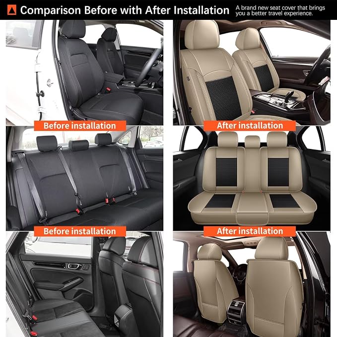 Seat Covers Fit for Toyota Camry 2012-2023 2024 2025: Car Seat Covers Full Set - Image 7