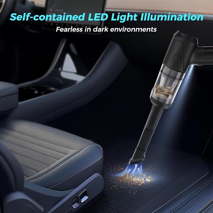 2-in-1 Car Vacuum&Air Duster, 65w/16kpa/30 Mins, High Powerful Dust Cleaner - Image 6
