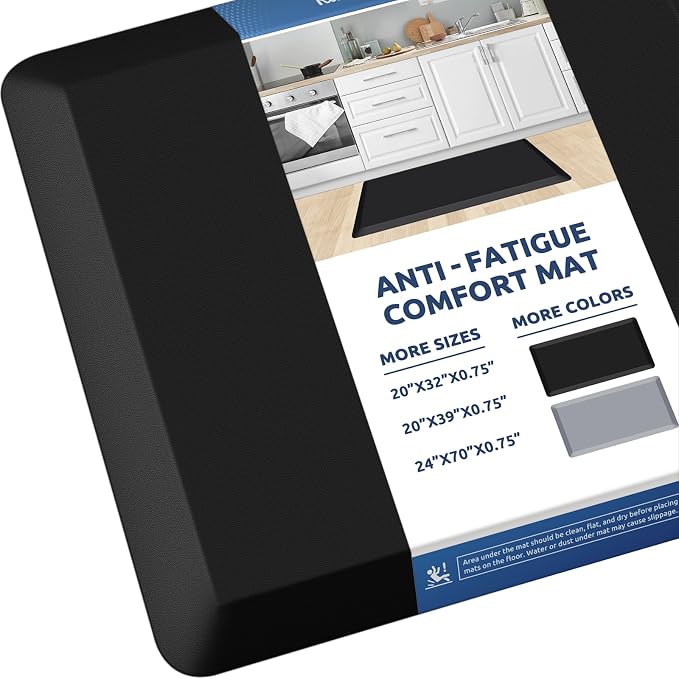 KitchenClouds Kitchen Mat Cushioned Anti Fatigue Rug 20"x32" Waterproof by KitchenClouds