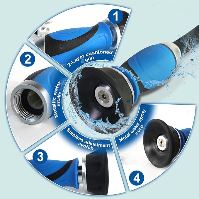 Metal Garden Hose 30 Ft Flexible Stainless Steel Water Hose 25 Ft 50 Ft - Image 5