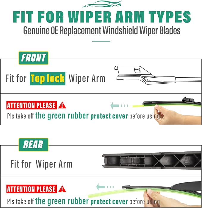 24" 20" 15" Windshield Wiper Blades Replacement - Image 8