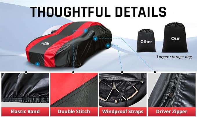 Car Cover Waterproof All Weather Protection - Image 4