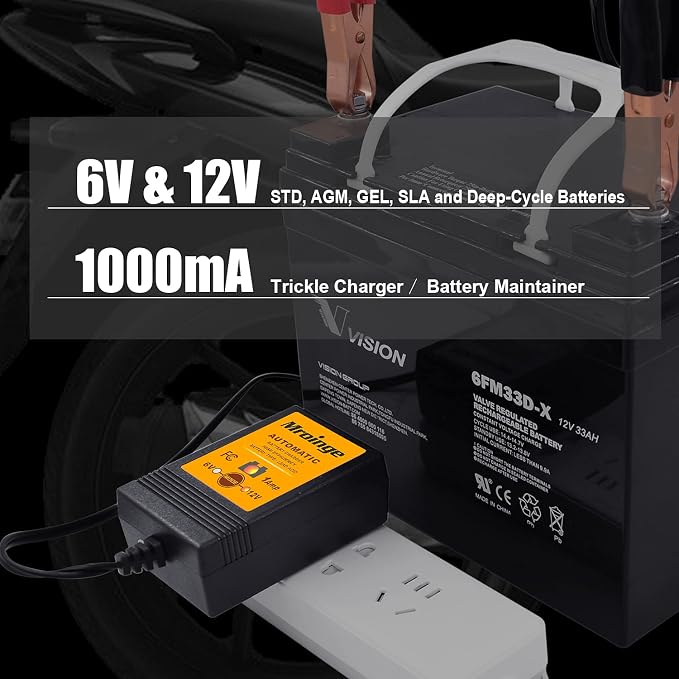 MBC016, 6V / 12V 1A Fully Automatic Trickle Battery Charger/Maintainer - Image 2