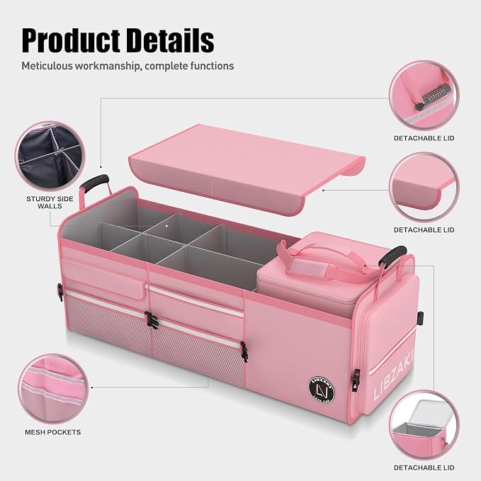 LIBZAKI Oversize 4 in 1 Car Trunk Storage Organizer - Image 4