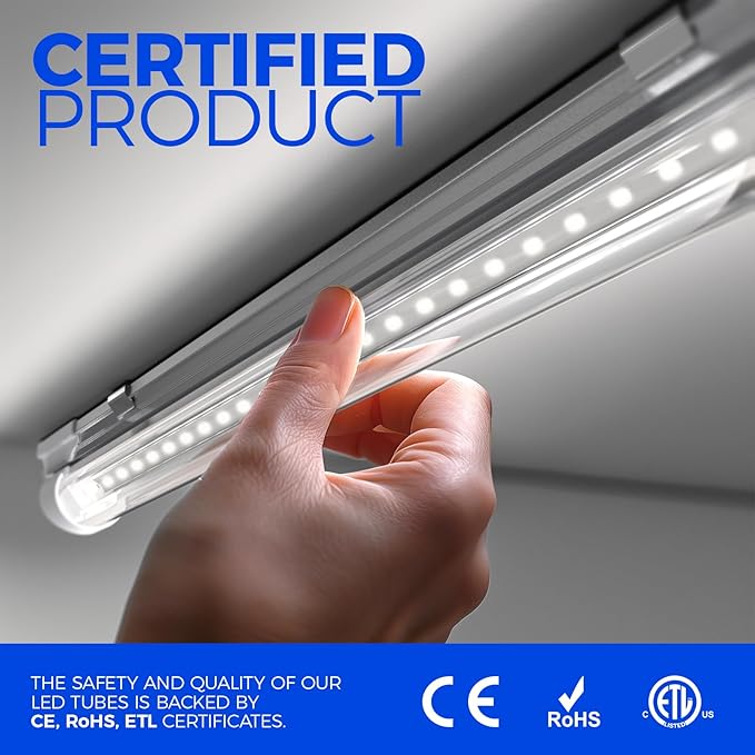 Barrina 8FT LED Shop Light Fixtures 100W, 15000LM 6500K Super Bright White - Image 5