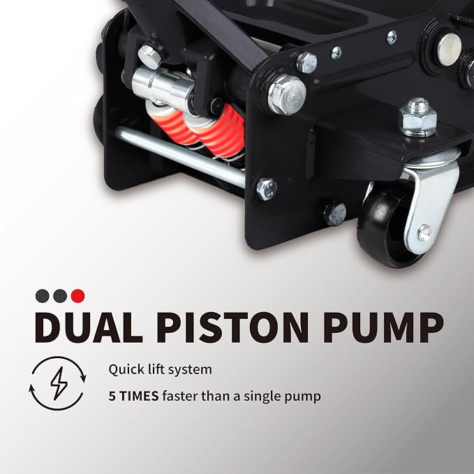 3-Ton Low Profile Hydraulic Heavy-Duty Steel Floor Jack - Image 6