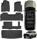 Floor Mats & Trunk Mat for Chevrolet Tahoe 2021-2024 2025-2nd Row Bench Seat by SANBAN-AXE