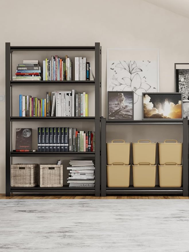 JHYKHG 48" W Storage Shelves, 5-Tier Heavy Duty Garage Shelving, Adjustable - Image 8