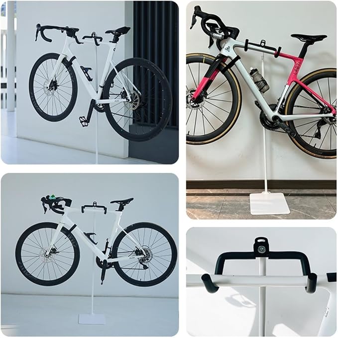 Rcool Carbon Steel Bike Stand, Adjustable 24-51in, Home Garage Parking Rack - Image 3