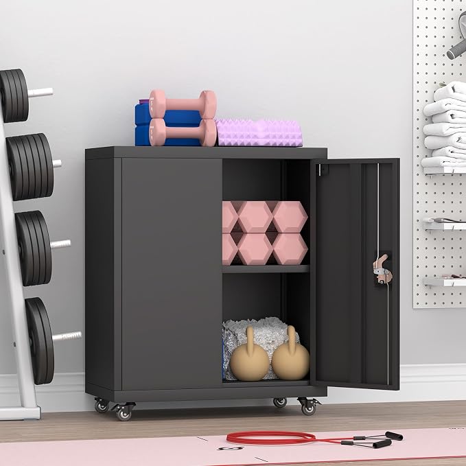 GREATMEET 31.5" H Metal Garage Storage Cabinet - Image 6