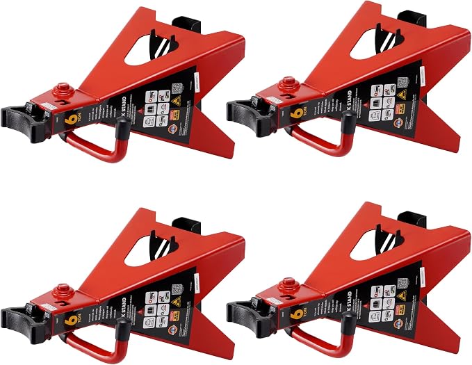 4 Packs Jack Stand Holder Wall Mount Organizer Bracket Rack Fits 4 & 5 & 6 Ton - Image 7