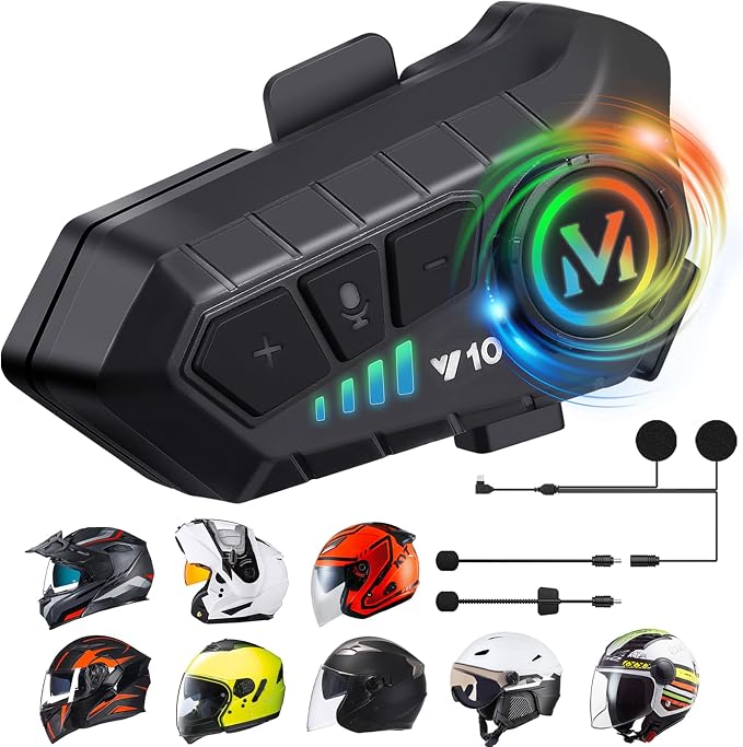 FEYA Motorcycle Helmet Speakers High Battery Life Helmet Headphone IPX6 by FEYA