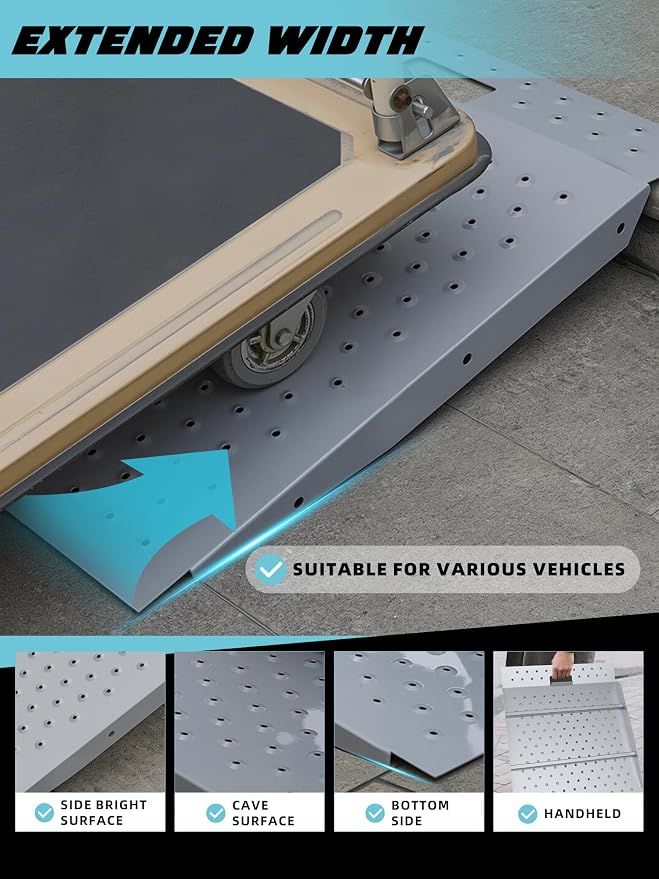 Shed Ramp 2PC, Loading Ramp for Riding Mower, 1500 lbs Capacity, Shed Storage - Image 8