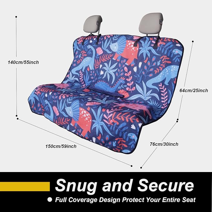 Back Seat Cover for Car Trucks Van SUV, Waterproof Rear Bench Towel Seat Covers - Image 4