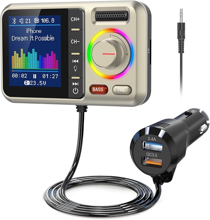 Nulaxy Bluetooth FM Transmitter by Nulaxy