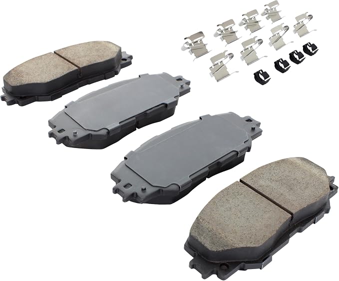 Premium Semi-Metallic Front Brake Pads Compatible - Image 2