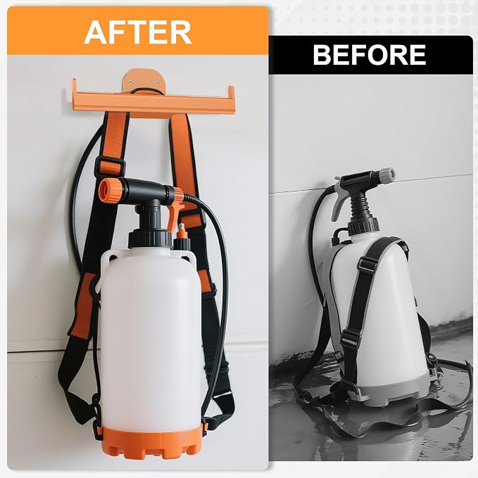 Backpack Leaf Blower Hanger, Backpack Sprayer Wall Mount, Lawn Care Accessories - Image 6