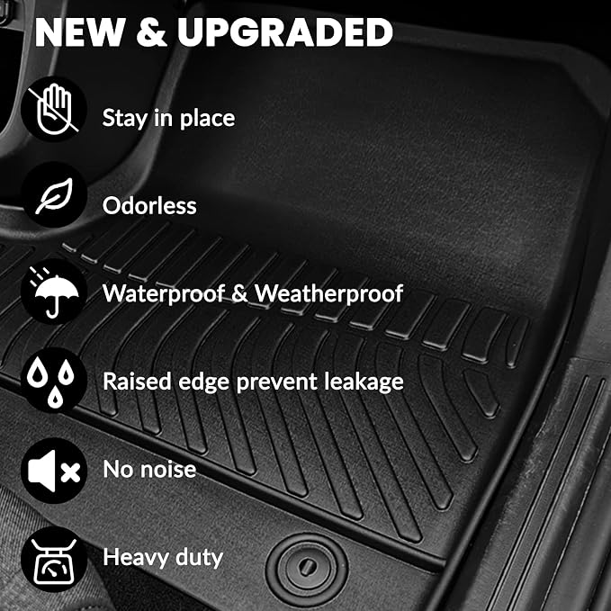 Auxko All Weather Floor Mats Cargo Mat Fit - Image 6