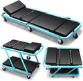 DNA MOTORING 48" 2 IN 1 Folding Rolling Garage Shop Creeper Roller Seat by DNAMOTORING-Tools