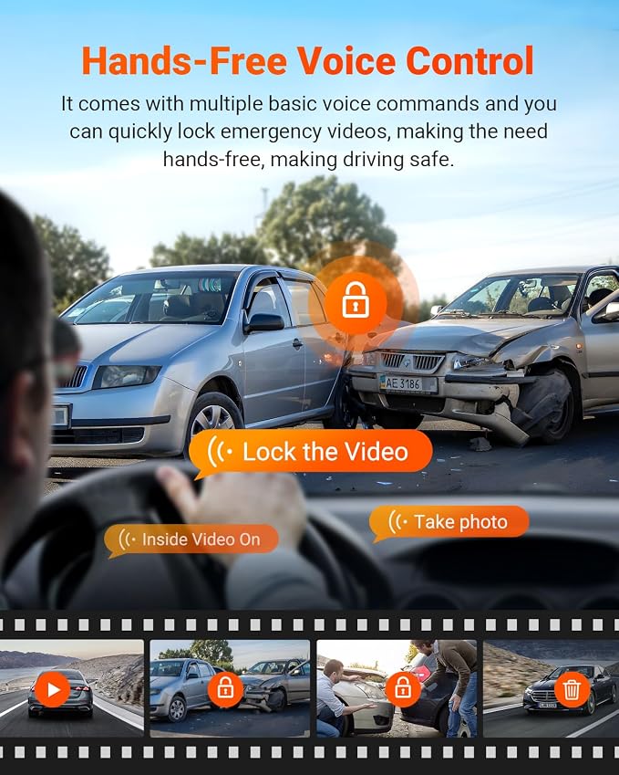 Vantrue S1 Pro Dual 1440P Dash Cam Front and Rear, Dash Camera w/2.7K, STARVIS 2 - Image 7