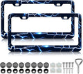 Blue Lightning License Plate Frames by Unknown