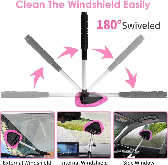 Viewsun Windshield Cleaner Tool, Detailing Kit Cleaner, Detailing Brush - Image 2