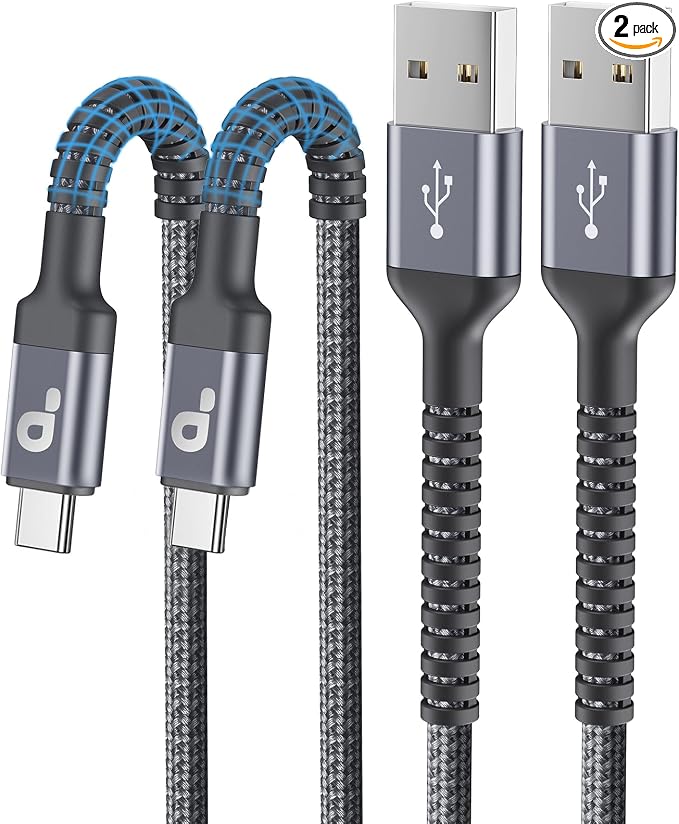 USB C Cable 10FT, iPhone USBC Cable 3A Fast Charging Upgraded Extra Durable by PRAKIE