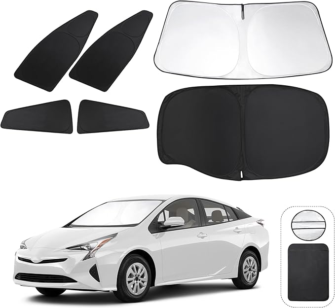 TINGLU Window Shades for Toyota Prius Hatchback 2016-2022 Accessories Car Side by TINGLU