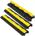 2 Channel 3 Pack Cable Protector Ramp Traffic Wire and Hose Ramp Cord Cover by GINDAOLULU
