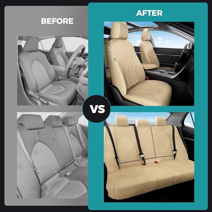 for Toyota Camry Seat Covers LE SE SE Nightshade 2018 2019 2020 2021 2022 2023 - Image 6