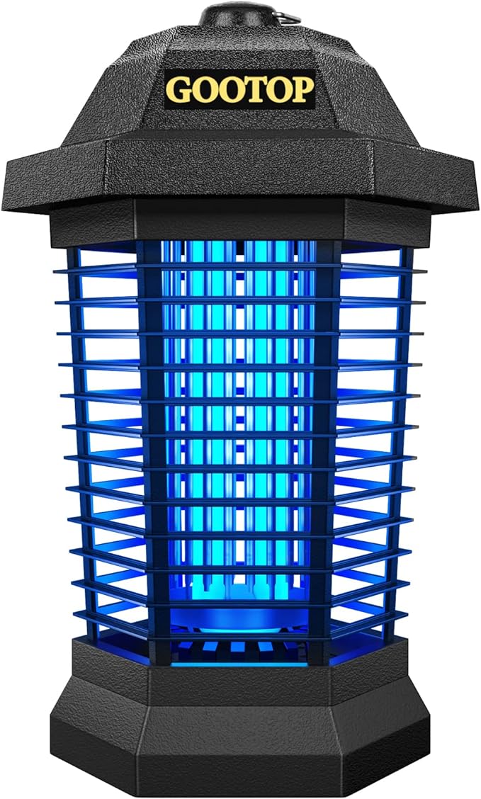 GOOTOP Bug Zapper Outdoor, Mosquito Zapper, 3 Prong Plug in Electric Fly Zapper by GOOTOP