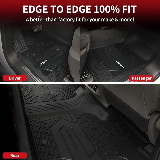 LASFIT Floor Mats 2019-2025 for Chevy Silverado/GMC Sierra 1500, 2020-2025 2500 - Image 4