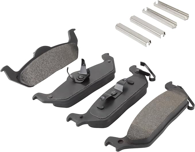 Premium Semi-Metallic Rear Brake Pads Compatible - Image 2