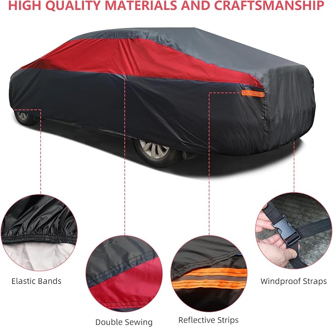 Car Cover Waterproof All Weather, Outdoor Car Cover - Image 3
