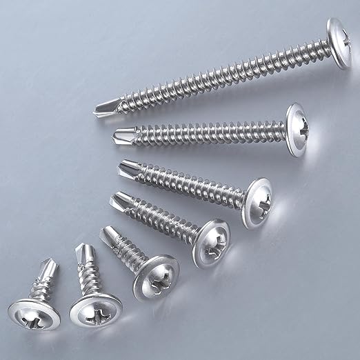 Wensilon（200pcs）#8×1-1/4”for Sheet Metal Self-Tapping Screws 410 Stainless - Image 6