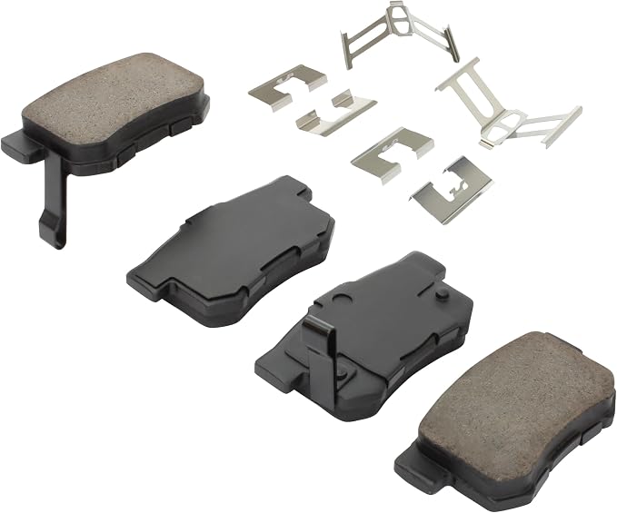 Premium Semi-Metallic Rear Brake Pads Compatible - Image 2