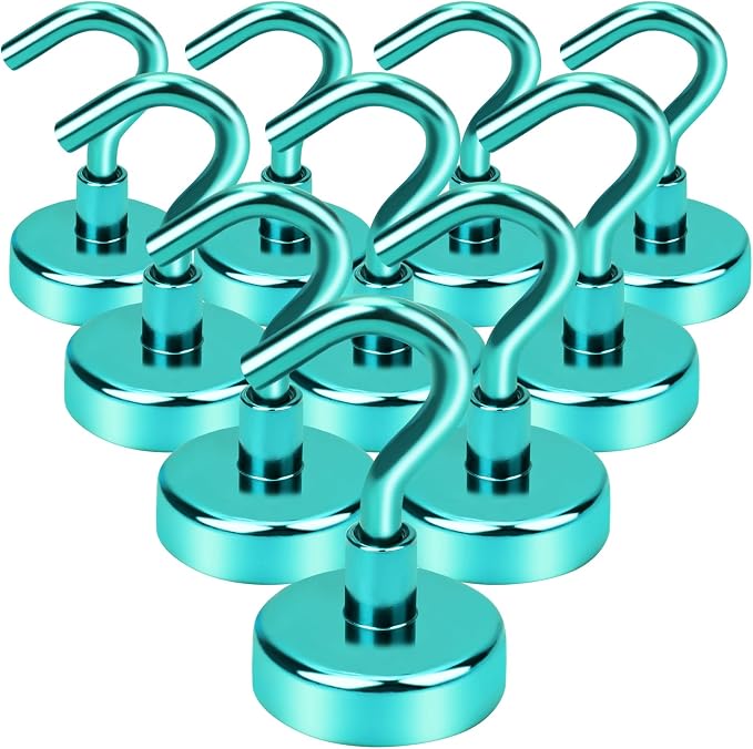 DIYMAG Magnetic Hooks, 30Lbs Strong Heavy Duty Cruise Magnet S-Hook by DIYMAG