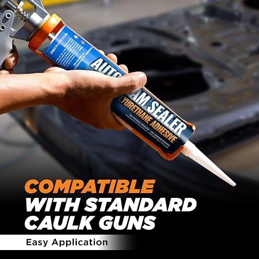 2 Pack Professional Automotive Seam Sealer, Paintable Quick-Set Polyurethane - Image 4