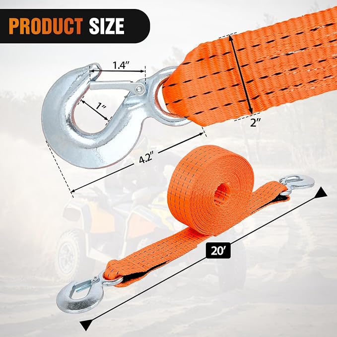 Nilight Tow Strap Heavy Duty - Image 2